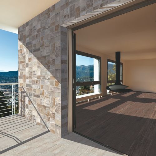 Porcelain stoneware tile - YUKON - Ceramiche Master - polished / outdoor / patio