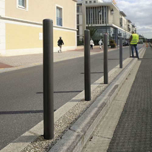Security bollard - SIMPLE - STREETPARK s.r.o. - removable / steel / high