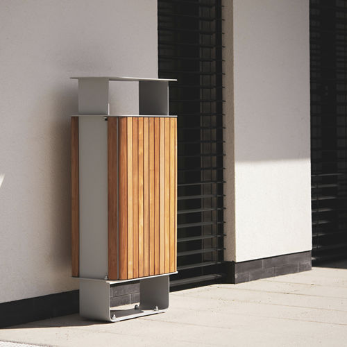 Public trash can - STADIUM - STREETPARK s.r.o. - recycling / galvanised steel / powder-coated steel