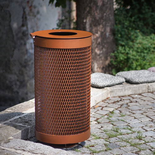 Public trash can - ROBUST - STREETPARK s.r.o. - metal / without lid / outdoor