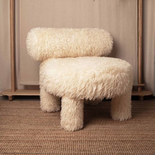 Contemporary fireside chair - Gropius CS1 - NOOM - fabric / wooden / customizable