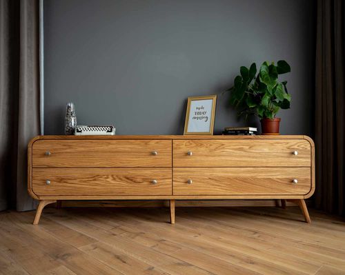 Contemporary sideboard - LYKI - MB Oaksas - oak / custom
