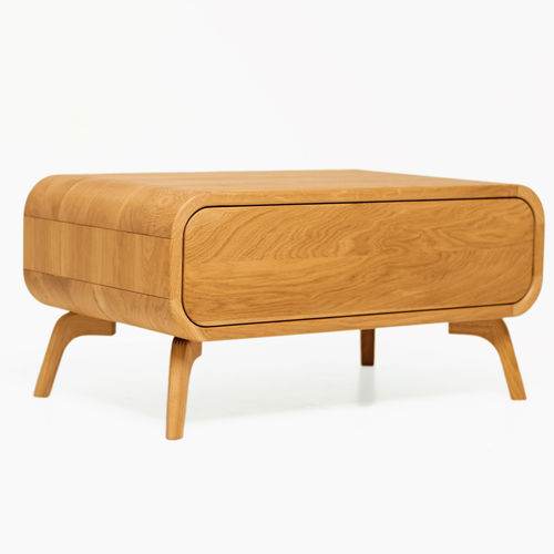 Contemporary coffee table - KAF-2 - MB Oaksas - oak / oak base / rectangular