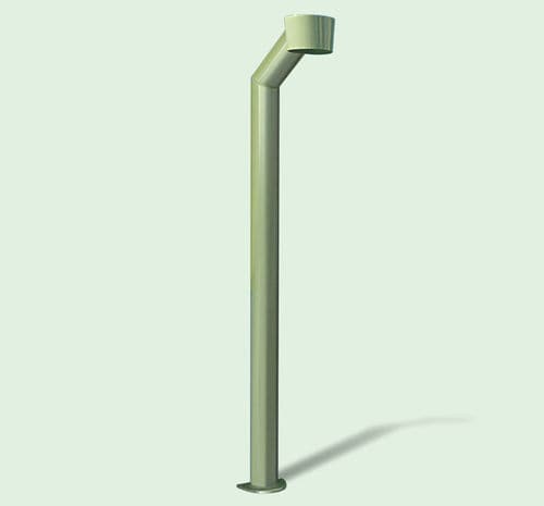 Painted metal lamp post planter - PROVERA SRL - high / high-resistance / with built-in ashtray