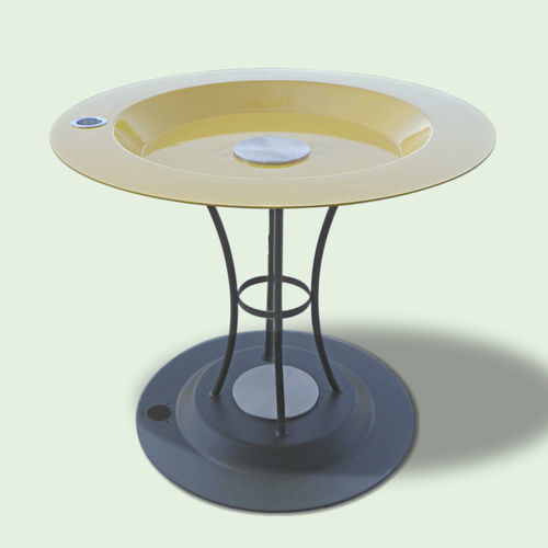Contemporary table - PROVERA SRL - painted metal / metal base / round