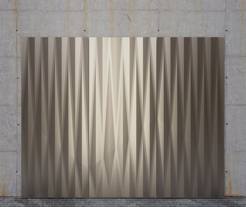 Perforated metal sheet - BT-3D 860 Zig Zag - Binder Parametric Metal GmbH - ribbed / aluminum / copper