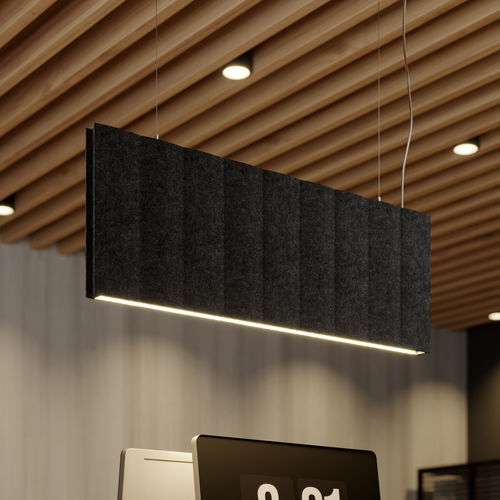 Contemporary ceiling light - FAOMA - Arcchio - rectangular / aluminum / cotton