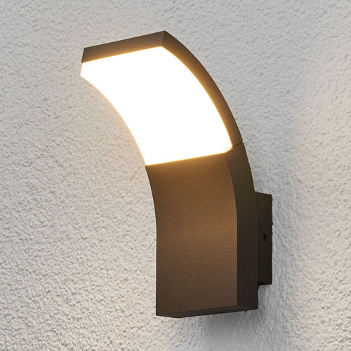 Contemporary wall light - TIMM - Lucande - outdoor / aluminum / plastic