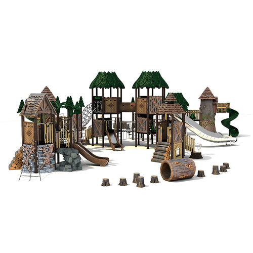Playground structure - RN-01001 - Qitele Group Co .,Ltd - plastic / metal / modular