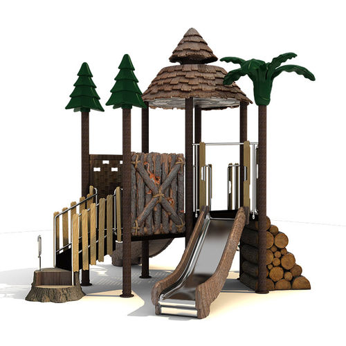 Playground structure - RN-02201 - Qitele Group Co .,Ltd - public / plastic / metal