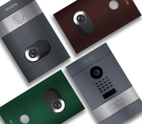 Metal video intercom system - DIVISION - Briefkasten Manufaktur Lippe GmbH - white / black / gray