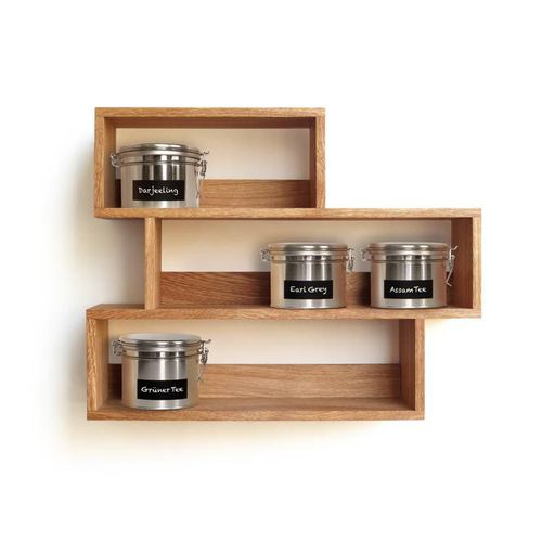 Wall-mounted shelf - 40087 - SIDE BY SIDE - contemporary / oak / for kitchens