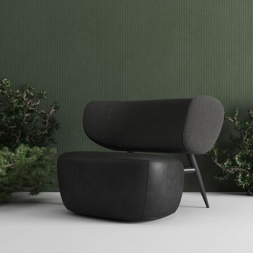 Contemporary armchair - ELEPHANT M2 - Sergey Makhno Product - fabric / plywood / white