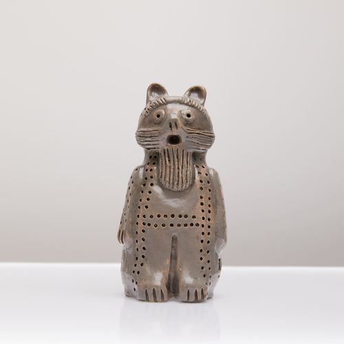 Ceramic sculpture - DIDO MUKHA - Sergey Makhno Product - floor-mounted / brown / animal