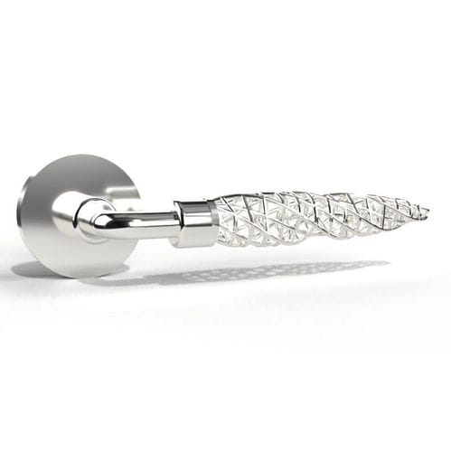 Door handle - ONDA - Guimer S.r.l - brass / contemporary / chrome