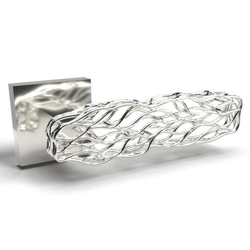 Door handle - SELVA - Guimer S.r.l - brass / contemporary / chrome