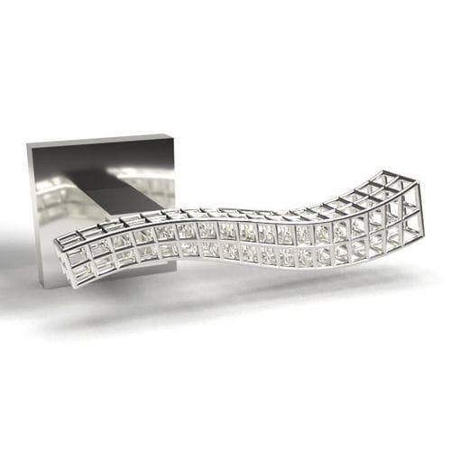 Door handle - FREESTYLE - Guimer S.r.l - brass / contemporary / chrome