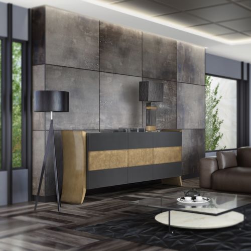Contemporary sideboard - AN 113 A - MOLETTA MOBILI - lacquered wood / custom / with swing doors