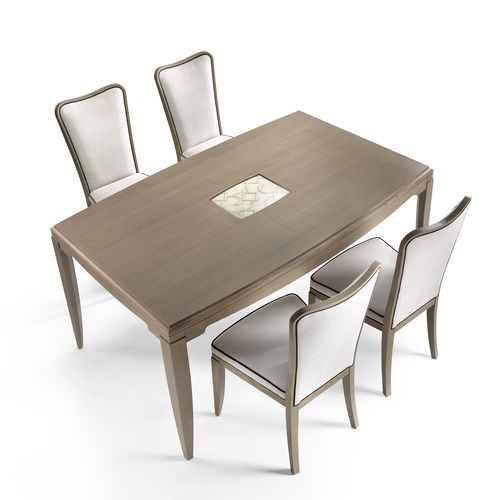 Traditional dining table - ST 312 - MOLETTA MOBILI - wooden / wooden base / rectangular