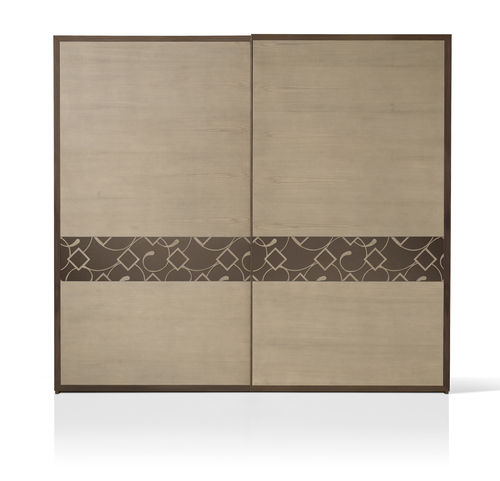 Contemporary wardrobe - ST 736 - MOLETTA MOBILI - lacquered wood / sliding door / gray