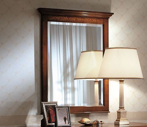 Wall-mounted mirror - D 704 - MOLETTA MOBILI - for hotel / traditional / rectangular