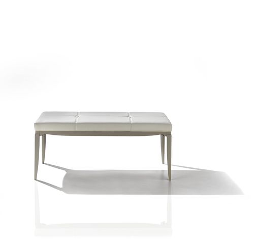 Contemporary bed bench - ST 602 - MOLETTA MOBILI - leather / ash / home