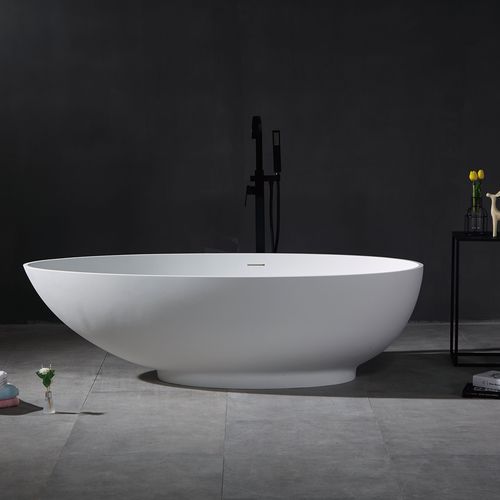 Oval bathtub - YL6040 - FOSHAN ARTLAND SANITARY WARE CO.LTd. - free-standing / professional / stone resin