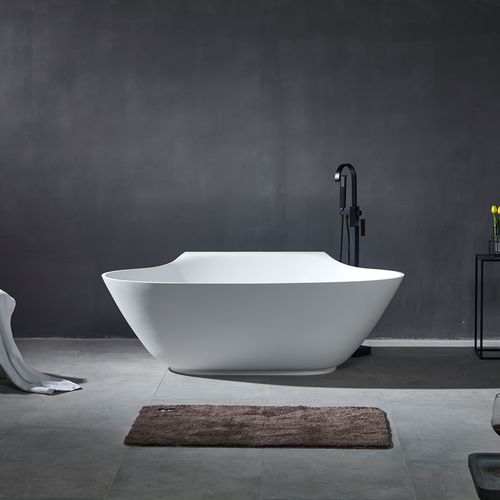 Oval bathtub - YL6047 - FOSHAN ARTLAND SANITARY WARE CO.LTd. - free-standing / stone resin / Corian®