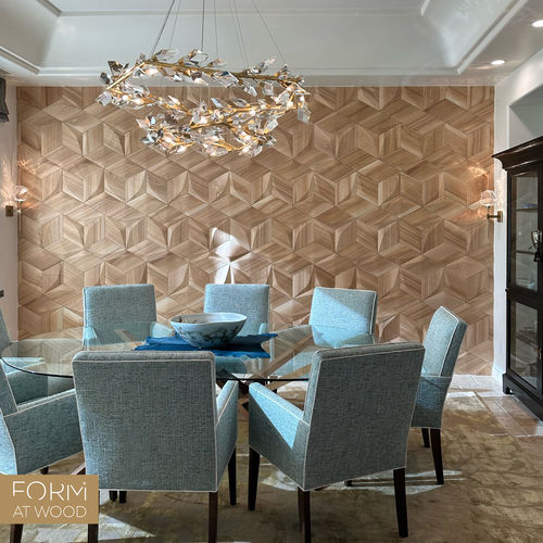 Wall-mounted decorative panel - CARO MINUS - FORM AT WOOD - cover / for interior / wall