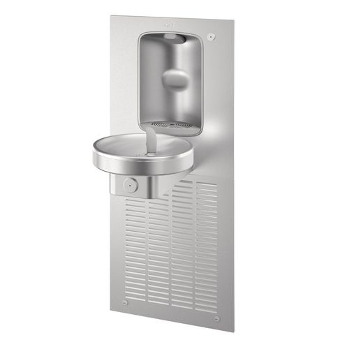 Built-in drinking fountain - M8WRSBFY 507449E - OASIS - integrated / for public building / steel