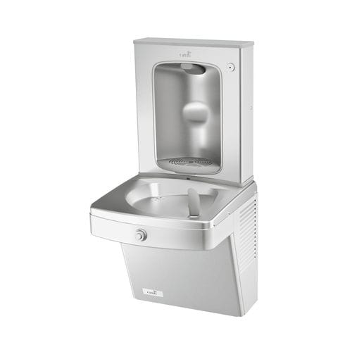 Built-in drinking fountain - PVSBF 507314 - OASIS - integrated / for public building / steel