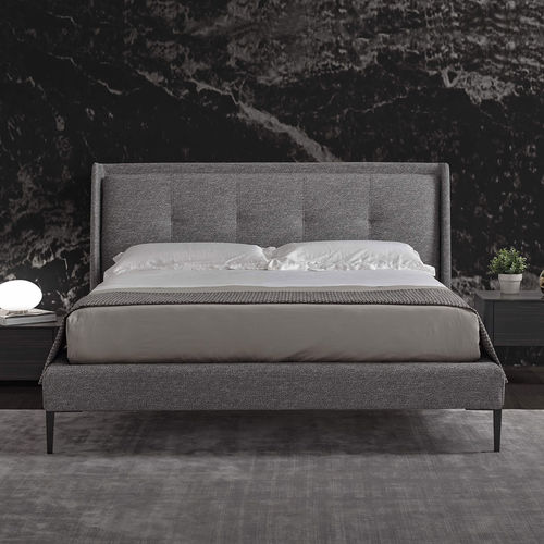 Double bed - TERENCE - Conte - single / contemporary / upholstered