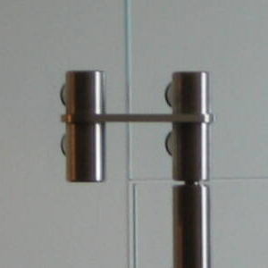 Glass door hinge - TUBO - Casma - stainless steel / rotating / commercial