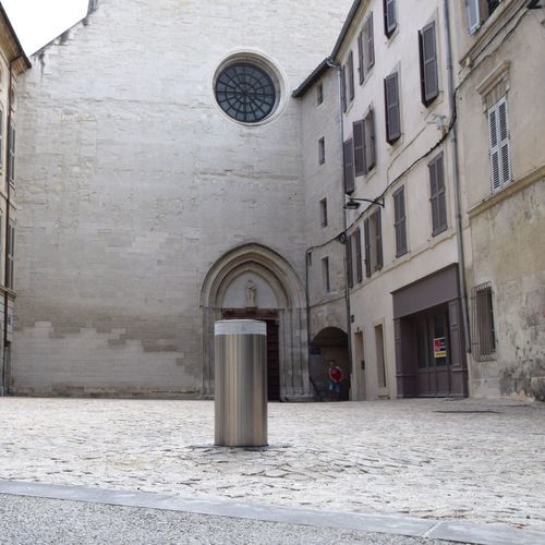 Retractable bollard - CITEASY POSITION BASSE - BORNES ESCAMOTABLES ET SYSTEMES - BES - pedestrian / mechanical / metal