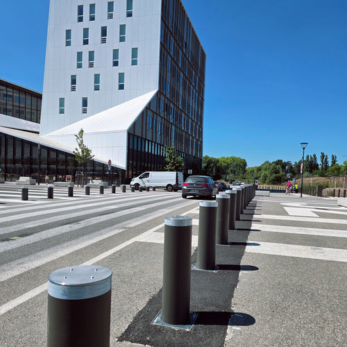 Security bollard - CITIFIX 1860 - BORNES ESCAMOTABLES ET SYSTEMES - BES - automatic / mechanical / steel