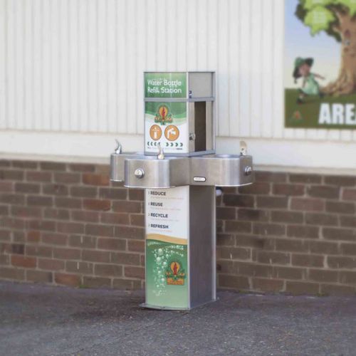 Handicapped drinking fountain - AQUAFIL PULSE JUNIOR 1200BFFF - CIVIQ - outdoor / stainless steel / for public space