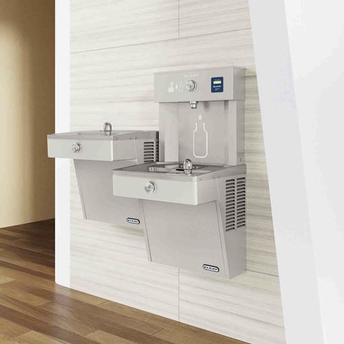 Wall-mounted drinking fountain - ELKAY® EZH2O - CIVIQ - indoor / stainless steel / for public space