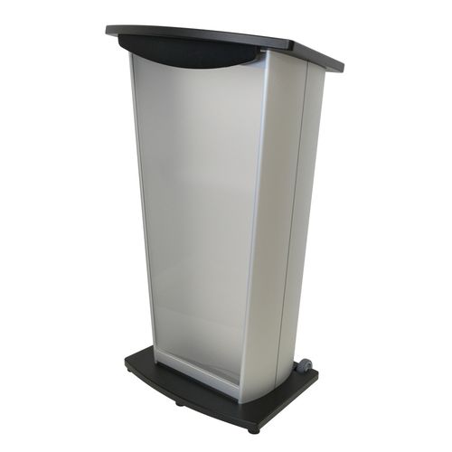 Conference lectern - VH3  - Podium pros - stand-up / on casters / anodized aluminum
