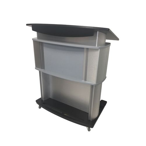 Conference lectern - MOTORIZED ACCESSIBLE - Podium pros - stand-up / on casters / with USB port