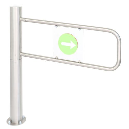 Half-height turnstile - OVT 120 MK - Oskar Turnstiles System - for access control / stainless steel / for public building