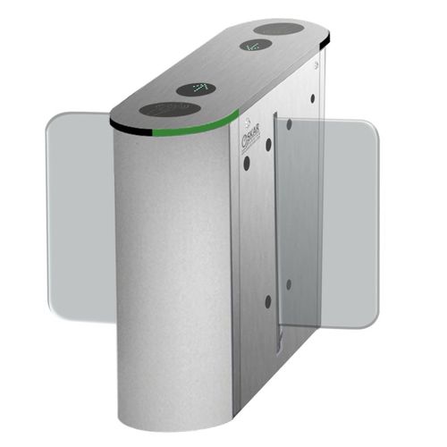 Half-height turnstile - HCT 670 D - Oskar Turnstiles System - for access control / stainless steel / for public building