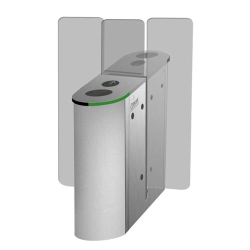 Half-height turnstile - HCT 1600 D - Oskar Turnstiles System - for access control / stainless steel / for public building
