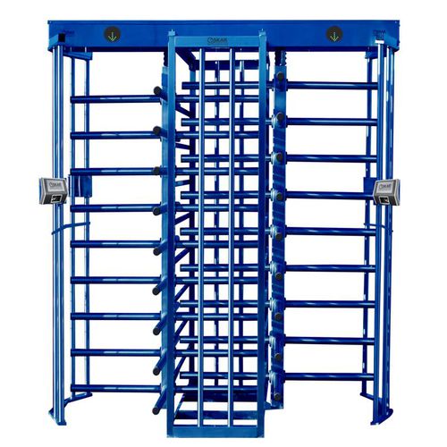 Full-height turnstile - OBT 197 - Oskar Turnstiles System - for access control / security / stainless steel