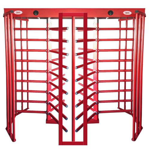 Full-height turnstile - OBT 3220 - Oskar Turnstiles System - for access control / security / stainless steel