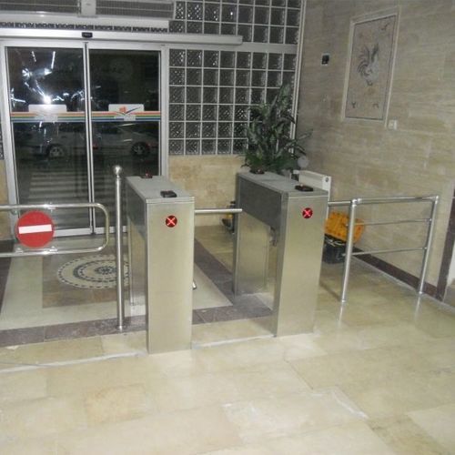 Tripod turnstile - OTT 231 D - Oskar Turnstiles System - for access control / stainless steel / for public building
