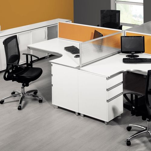 Workstation desk - URAS - Flekssit Office Furniture - contemporary / melamine / modular