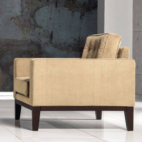 Contemporary armchair - SAFIR - Flekssit Office Furniture - fabric / metal / brown