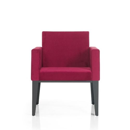 Contemporary armchair - FREZYA - Flekssit Office Furniture - fabric / wooden / polyurethane