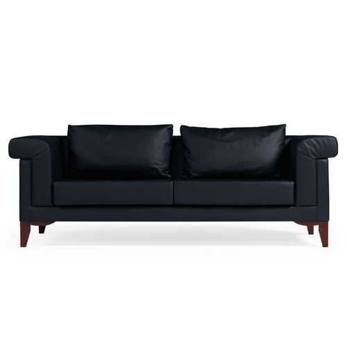 Contemporary sofa - TURKUAZ - Flekssit Office Furniture - leather / ergonomic / white