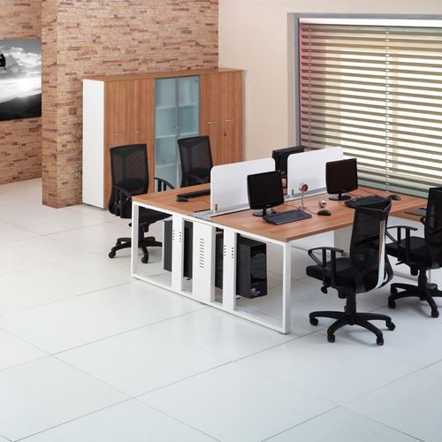 Workstation desk - TEKNO - Flekssit Office Furniture - contemporary / melamine / ergonomic